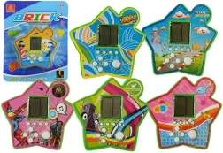 Kieszonkowa elektroniczna gra Tetris w kształcie gwiazdy – zielona