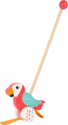 Small foot jeździk papuga Lori – drewniane pchane odpychadło na pierwsze kroki