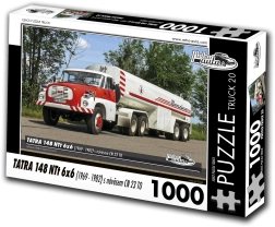 Retro-auta puzzle ciężarówka tatra 148 ntt 6x6 z naczepą – 1000 elementów