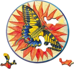 Okrągłe puzzle CURIOSI Picoli Motyl 33 elementów