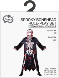 Dziecięcy kostium szkieletora z maską 110–120 cm
