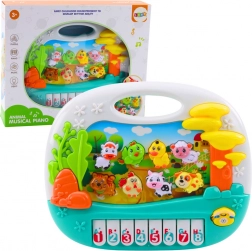 Interaktywne edukacyjne pianinko ze zwierzątkami dla małych dzieci