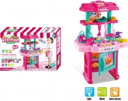 Dziecięca kuchenka ze światłem i dźwiękiem, 31 elementów