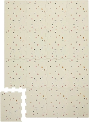 3 Sprouts piankowa mata do zabawy terrazzo cream