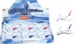 Metalowy samolot z napędem typu pull-back 14 cm