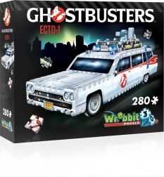 Wrebbit 3D Puzzle Auto Pogromcy Duchów Ecto-1, 280 elementów