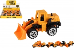 Mini samochodziki budowlane metal/plastik 7 cm wolny bieg mix rodzajów