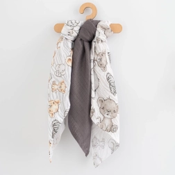 Bawełniane pieluszki z nadrukiem New Baby 70 × 80 cm, 3 szt.