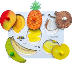 Just Jigsaws Obieramy i Kroimy Owoce 3 - Drewniane Puzzle