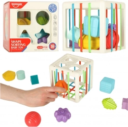 Elastyczna sensoryczna kostka z wkładką do kształtów