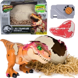 Interaktywny dinozaur T‑Rex z wykluwającego się jaja JURASSIC WORLD PRIMAL HATCH