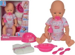 Lalka New Born Baby z akcesoriami 38 cm