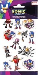 tymczasowe tatuaże SONIC – zestaw samoprzylepnych motywów