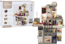Dziecięca kuchnia ze światłami, dźwiękami i parą, 88 elementów