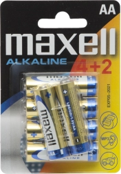 Baterie alkaliczne AA LR6 1,5 V, 6 sztuk