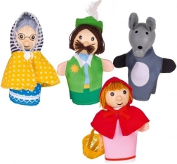 Goki zestaw pacynek na palce Czerwony Kapturek, 4 szt.
