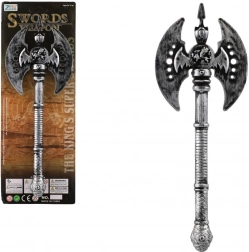 Starodawny plastikowy topór 30 cm – srebrny