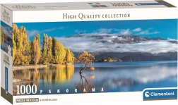 Panoramiczne puzzle Złote odbicia jeziora Wanaka 1000 elementów CLEMENTONI