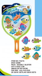 Ryby nurkujące z podbierakiem