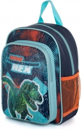 Dziecięcy plecak z cekinami Dinozaur