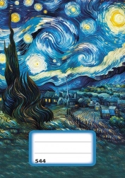 Zeszyt z liniami A5 Gwiaździsta noc - 40 kartek