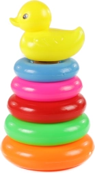 Kolorowa piramida dziecięca z kaczką