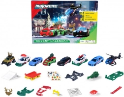 kalendarz adwentowy z metalowymi autkami i akcesoriami (24 niespodzianki)