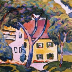 kwadratowe puzzle q art: dom staudachera w tegernsee – 66 elementów