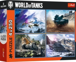 Trefl puzzle World of Tanks wielka bitwa 4×250 elementów