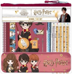 Szkolny i kreatywny zestaw HARRY POTTER w plastikowym etui 24 × 24 × 3 cm