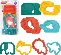 WOOPIE zawieszane łączniki dla niemowląt – zwierzątka, 24 szt.