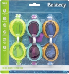 Okulary pływackie Aqua Burst dla dzieci - 3 opakowania