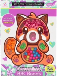 Zestaw kolorowych plastikowych koralików dla dzieci