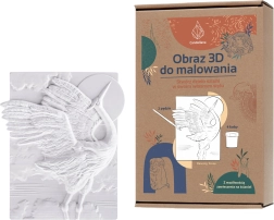 Gipsowa 3D kolorowanka CANDELLANA – obraz do malowania – żuraw
