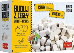 Trefl Brick Trick opakowanie białych cegieł, mix 70 szt.