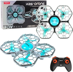 Dron SYMA X26 Pro z osłoną śmigieł, akrobatycznymi trikami i oświetleniem LED