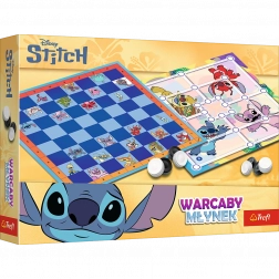 Gra planszowa Warcaby i Młynek Lilo i Stitch od Trefl