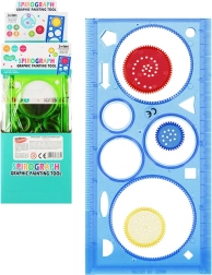 Graficzny szablon spirograf z okrągłymi kołami
