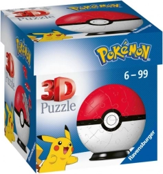 3D puzzle Pokémon Poké Ball od Ravensburger, 54 elementów