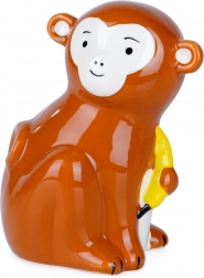 Ceramiczna skarbonka małpka z bananem