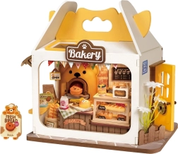 Miniaturowy domek Piekarnia Misia z oświetleniem LED – ROLIFE