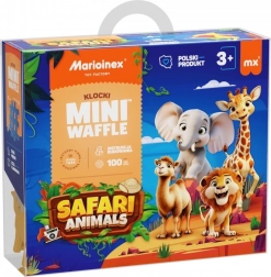 Klocki Mini Waffle – Safari Zwierzęta 100 szt.