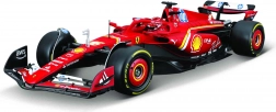 zestaw modelu bburago 1:24 ferrari f1 sf24 2024 charles leclerc ze stojakiem