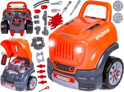 Interaktywna ciężarówka – warsztat dla małego mechanika ze światłami i dźwiękami