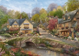 Schmidt puzzle Lato w Cobblestone Village 2000 elementów