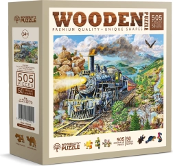 WOODEN CITY Drewniane puzzle kolej 505 elementów
