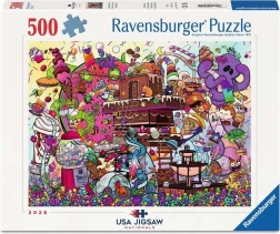 Ravensburger Puzzle USA Jigsaw Nationals: Słodki plac zabaw (500 elementów)