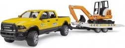 Bruder terenowe auto serwisowe RAM z minikoparką i przyczepą 1:16