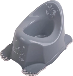 Grajcy nocnik dziecięcy z antypoślizgiem Sowa szary