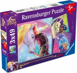 Puzzle 3×49 elementów RAVENSBURGER – UNICORN ACADEMY (Akademia jednorożców)